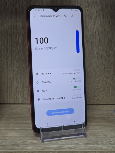 Samsung A12 4/64GB, красный